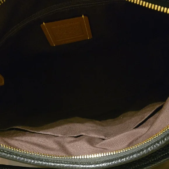 Coach Black Laurel Large Shoulder Bag with Gold Details - Picture 4 of 7
